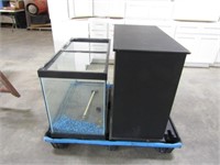 65 GALLON FISH TANK COMPLETE WITH FILTERS AND