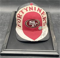 (D) Jerry Rice signed SnapBack hat w/case