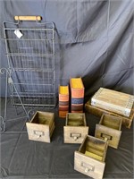 Book & Cubby Boxes, magazine rack & easel