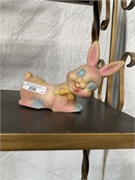 Cute Vintage Rubber Bunny, very friendly,had shots