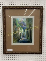 SIGNED TUSCAN ALLEY PRINT