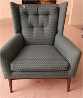MID-CENTURY WINGBACK CHAIR