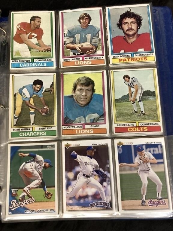 70's+ SPORTS CARDS / 2 ALBUMS