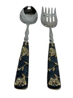 Quality enameled serving utensils butterflies plus