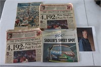 Pete Rose Newspapers, Signed Clint Eastwood