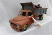 1950's Dump Truck and Auburn Rubber Tractor Toys
