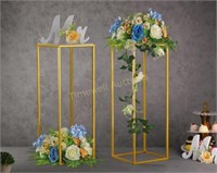 23.75 Inch Gold Wedding Flower Stand  2 Pack