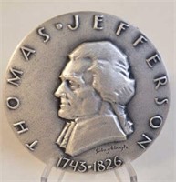 Thomas Jefferson Great American Silver Medal
