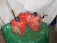 Gas containers, plastic-1 gal sz  2 ea