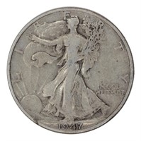 USA Liberty Walking 1947 D Half Dollar