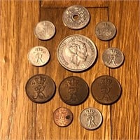 (11) Mixed Denmark Coins