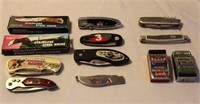 10 Unmatched Souvenir Pocket Knives and 2 Jukebox