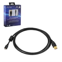 $10  PowerA USB Charge Cable for PlayStation 4 Bla