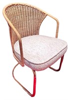 Wicker & Metal Vintage Chair