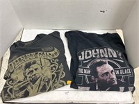 2 Johnny Cash T-Shirts