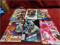 (6)Justice League, Avengers Comic books.