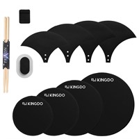 Kingdo Drum Mute Pads Set With Cymbal Pad and