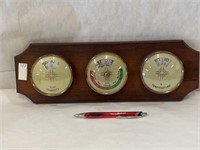 Vintage Barometer Thermometer