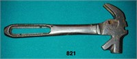 Unusual full-sized hammer with wrench below poll