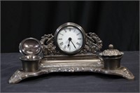 METAL INKWELL WITH CLOCK