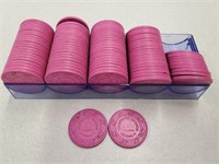 93 Klondike Casino C Roulette Chips, 39mm