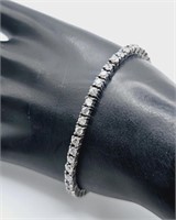 Sterling Silver Clear CZ Tennis Bracelet
