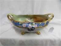 HAND PAINTED NIPPON CONSOLE BOWL 5"T X 12.5"W