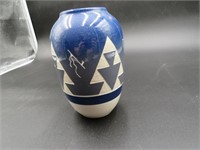 Blue Ceramic Pitcher