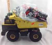 Tonka Dump Truck with Toy Cars