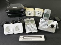 Home Phones (3) w/ Analog & Digital Alarm Clocks