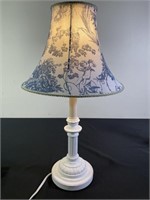 White Greek Column Table Lamp