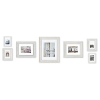 7pc Distressed White Frame Kit - Gallery