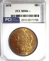 1879 Morgan PCI MS64+ Golden Toning