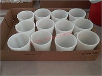 12 anchor Hocking white coffee cups