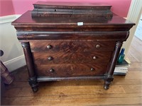 ANTIQUE EMPIRE  MAHAOGANY HIGH BOY CHEST