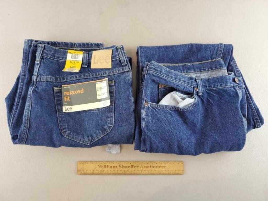Lee Jeans 42x34 Unused & Used Pair