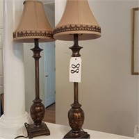 PAIR OF BUFFET LAMPS (G)