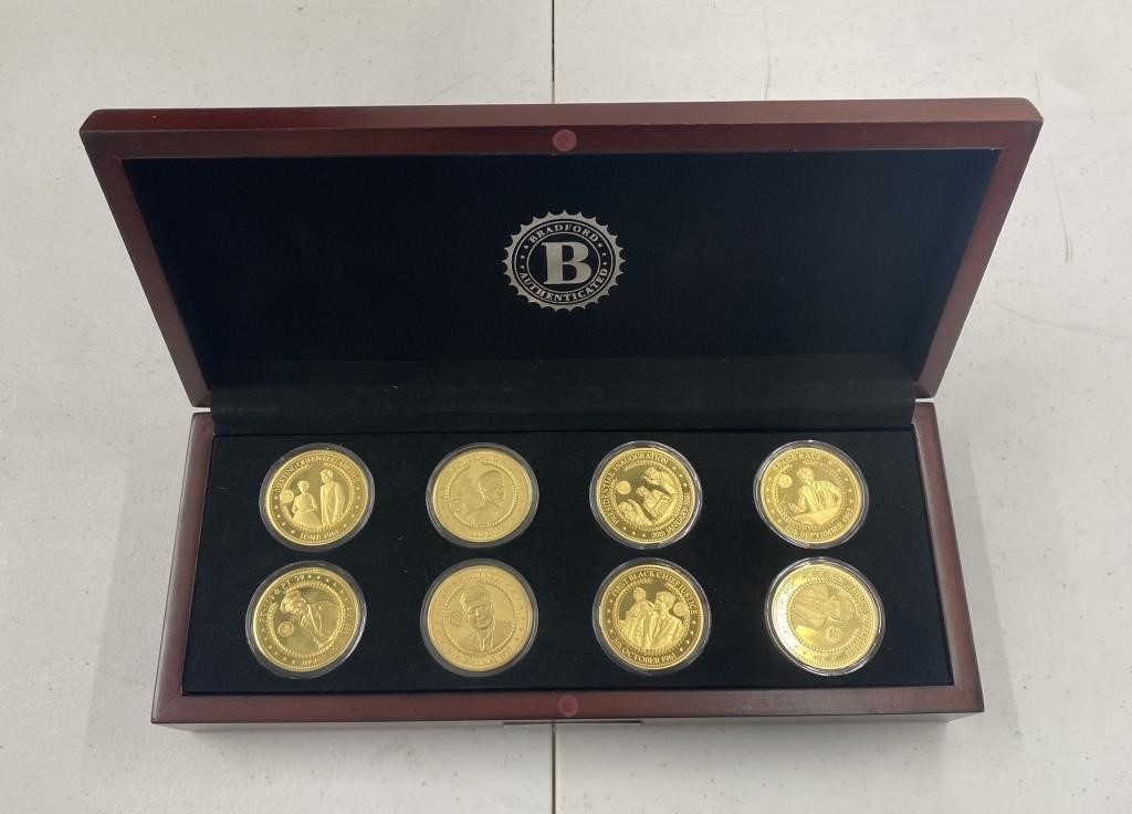 Bradford Exchange JFK Medal Collection in Box