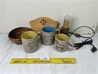 Decorative Items Lot - Coffee Mugs - Etc.