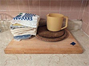 Large Wooden Cutting Board, Kitchen Linens