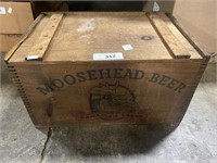 Moose head Beer Crate.