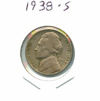 1938-S Jefferson Nickel