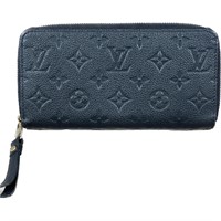 LOUIS VUITTON Monogram Black Leather Wallet