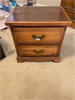 Nice heavy oak night stand table