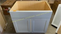 H.B. Sink Base Cabinet, Dove Gray