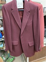 MAROON CHRISTIAN DIOR BLAZER - SZ SM