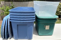 8 Sterilite Plastic Storage Containers
