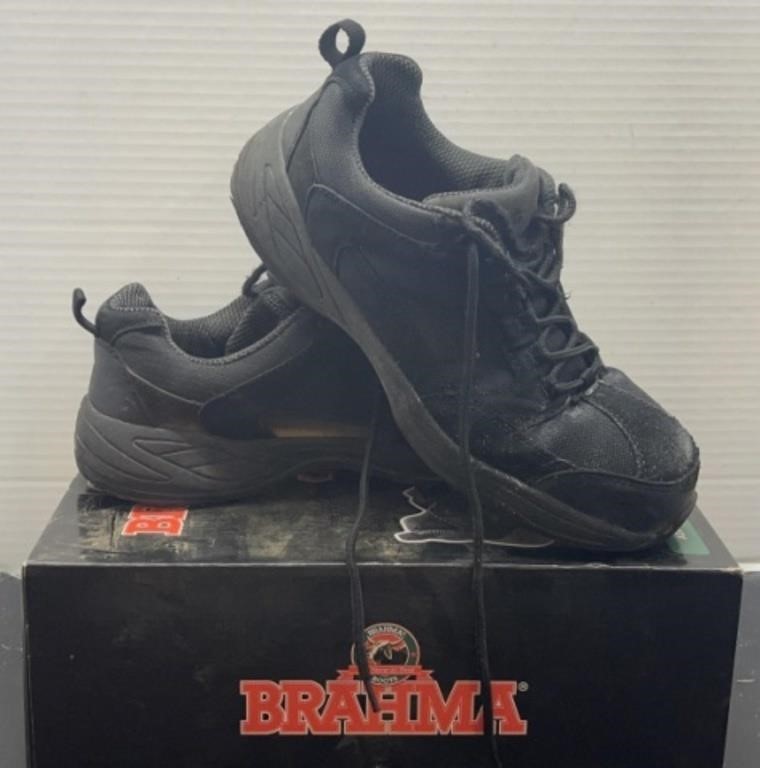 Used men’s Brahma steel toed shoes; size 11