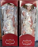 11 - 2 PORCELAIN COLLECTIBLE DOLLS (J34)