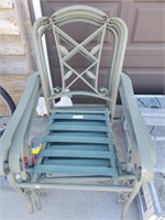 4 metal patio chairs